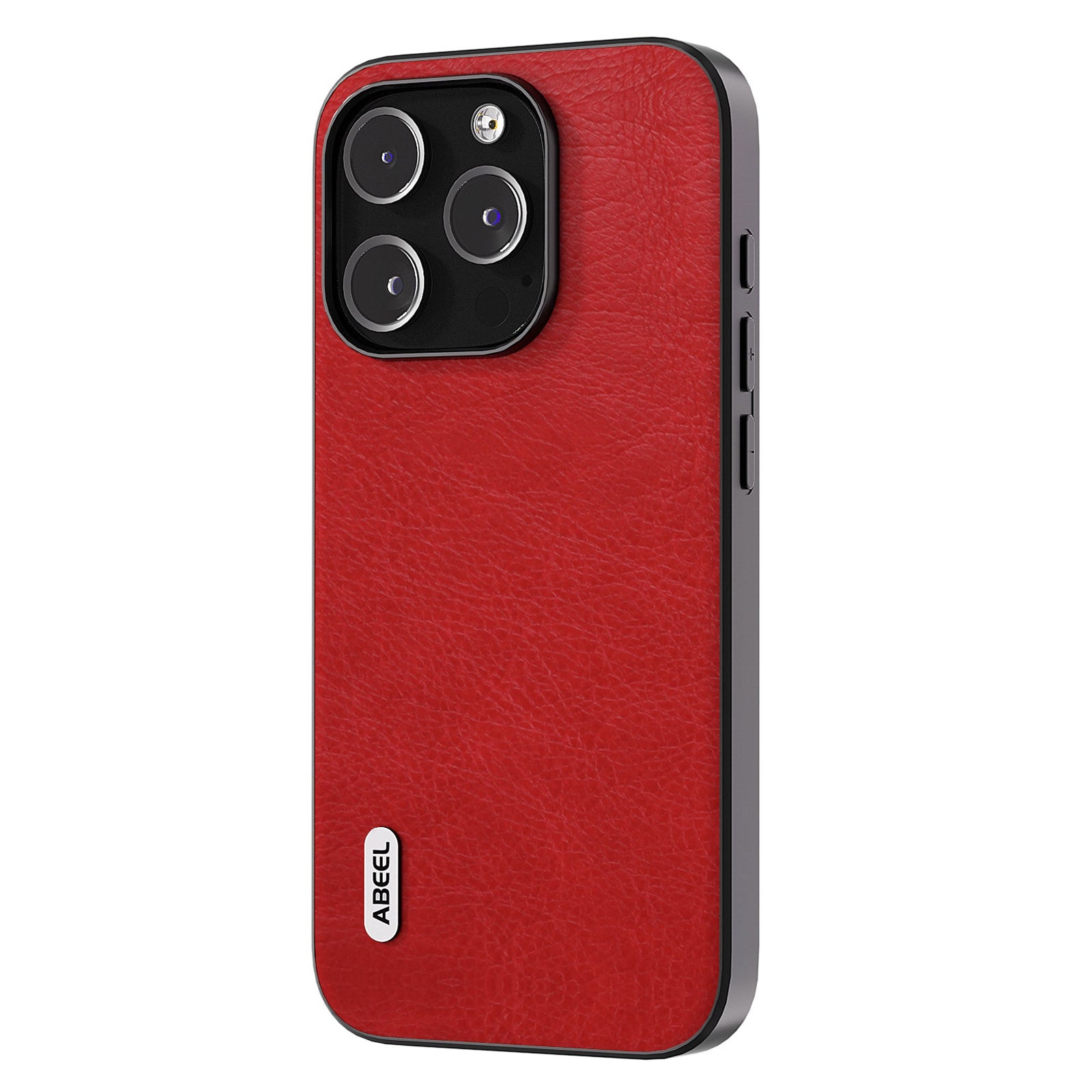 ABEEL For iPhone 15 Pro Retro Litchi Texture Anti-drop Case PU Leather Coated PC TPU Phone Cover ABEEL For iPhone 15 Pro Retro Litchi Texture Anti-drop Case PU Leather Coated PC TPU Phone Cover